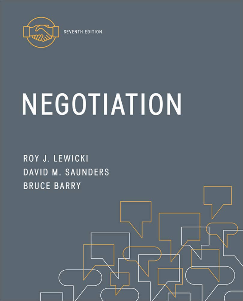 Negotiation (Irwin Management) 7th Edition - Roy Lewicki