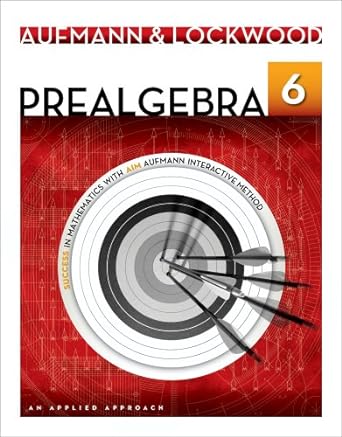 Prealgebra An Applied Approach 6th Edition by Richard N. Aufmann