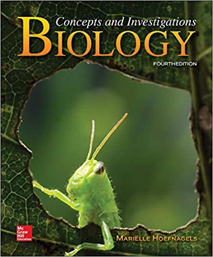 Biology Concepts and Investigations 4e 4th Edtion by Hoefnagels