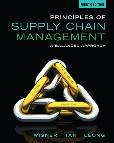 Principles of Supply Chain Management A Balanced Approach 4th Edition