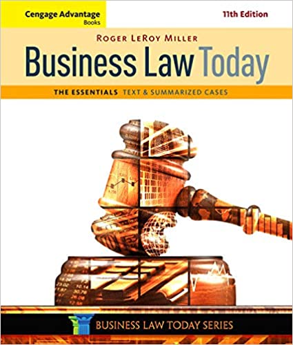 Business Law Today 11th Edition by Roger LeRoy Miller