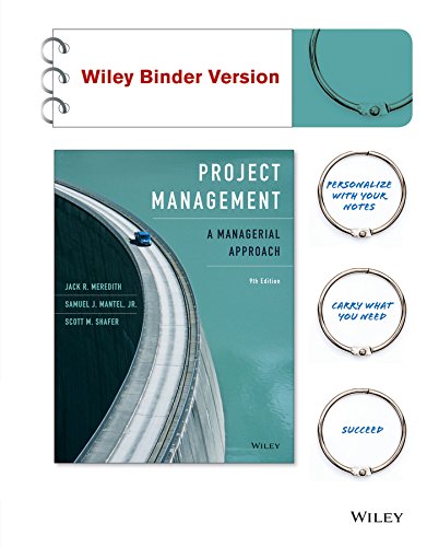 Project Management A Managerial Approach, 9th Edition