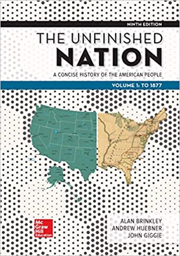The Unfinished Nation A Concise History of the American People 9th Edition Alan Brinkley