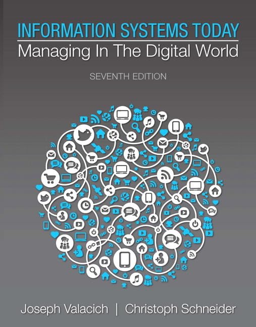Information Systems Today Managing in the Digital World 7th Edition by Joe Valacich