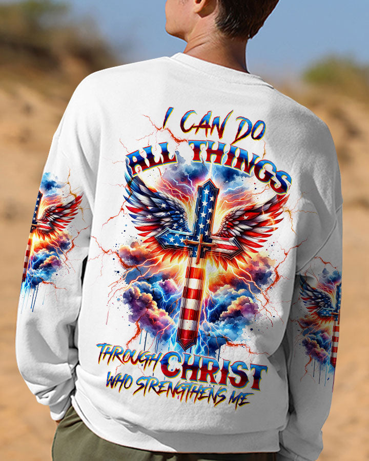 I Can Do All Things Cross Wings Men's All Over Print Shirt - Tltw3001243