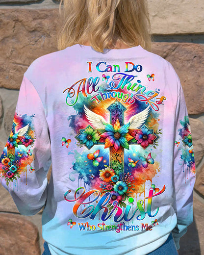 I Can Do All Things Through Christ Colorful Women's All Over Print Shirt - Tltw1511233