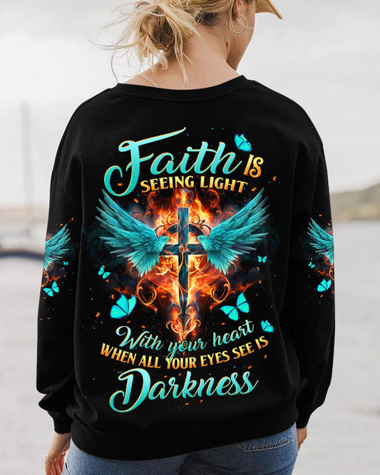 Faith Is Seeing Light Women's All Over Print Shirt - Tltw1610233