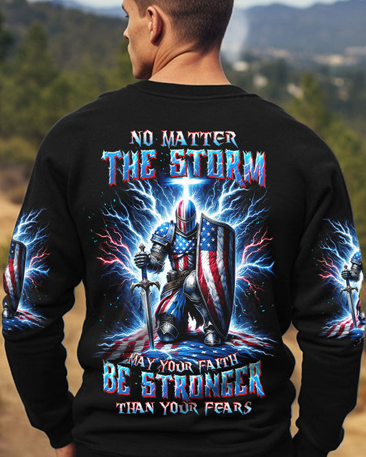 No Matter The Storm Warrior Men's All Over Print Shirt - Tltw1512233