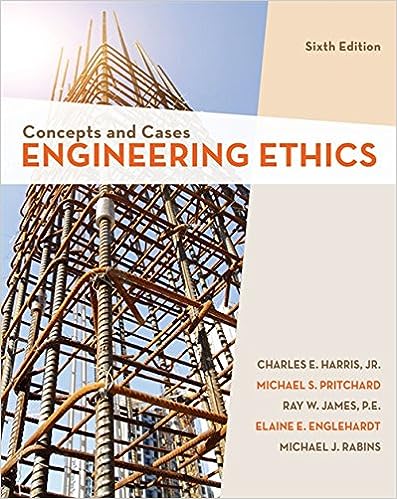 Engineering Ethics Concepts And Cases 6th Edition by Elaine E Englehardt