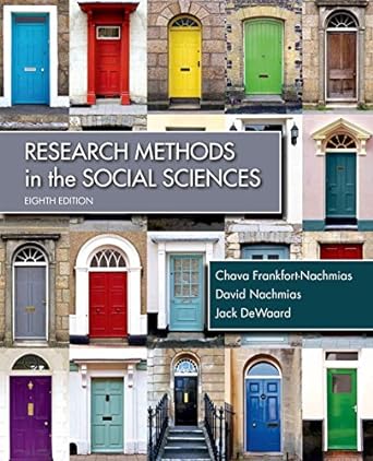 Research Methods for the Social Sciences  Eighth Edition  Chava Frankfort-Nacmias