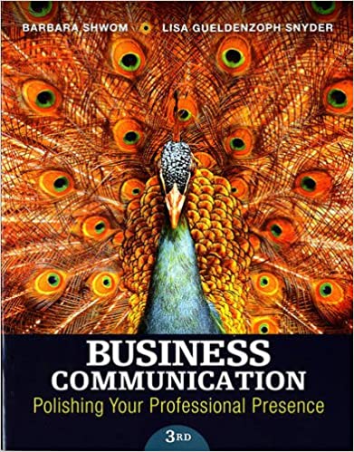 Business Communication Polishing Your Professional Presence 3rd Edition