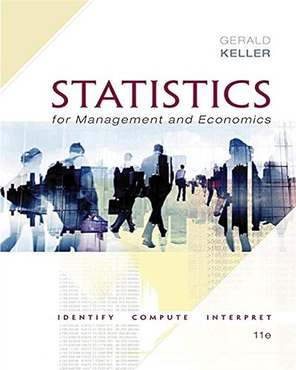 Statistics for Management and Economics 11th Edition by Gerald Keller