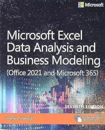Microsoft Excel Data Analysis and Business Modeling 7th Edition