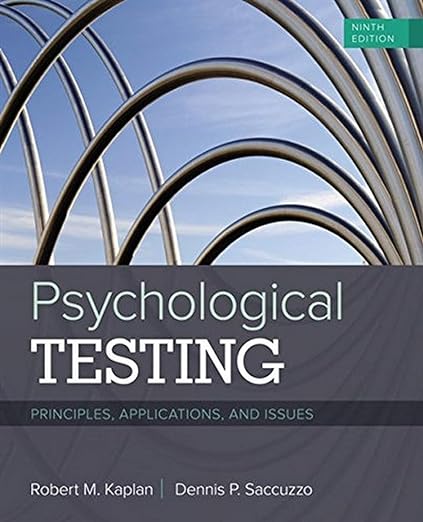 Psychological Testing Principles, Applications, and Issues 9th Edition