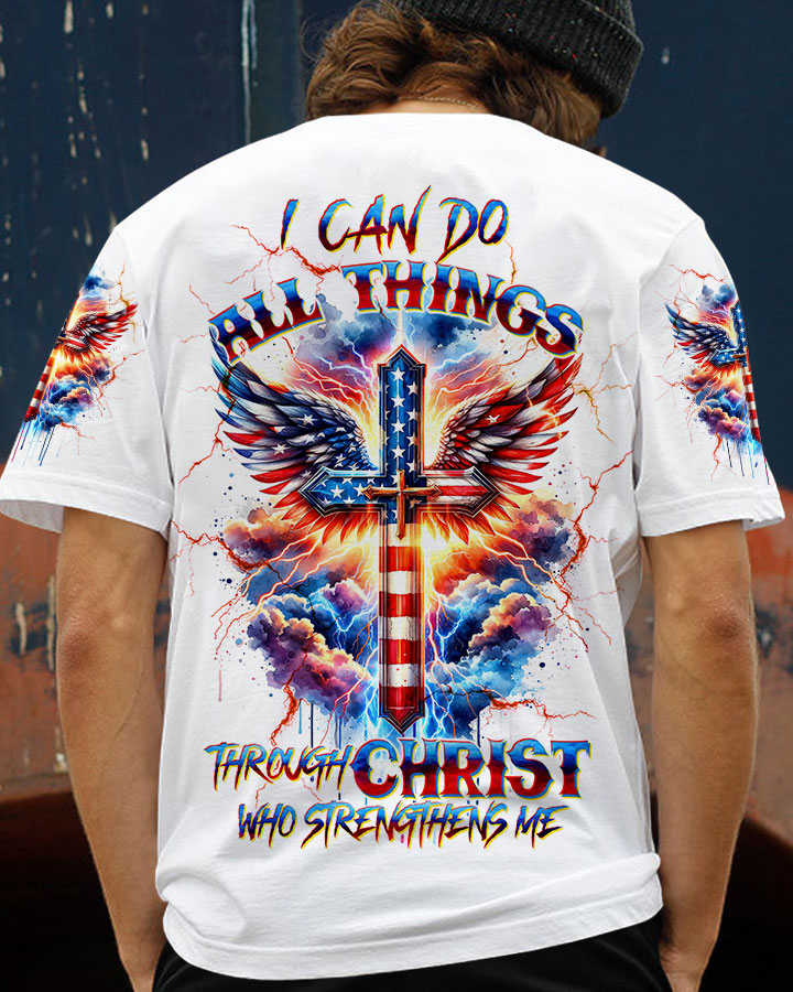 I Can Do All Things Cross Wings Men's All Over Print Shirt - Tltw3001243