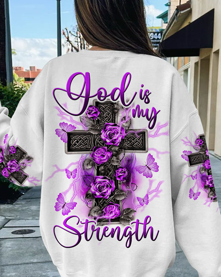 God Is My Strength Women's All Over Print Shirt - Tltw2309234