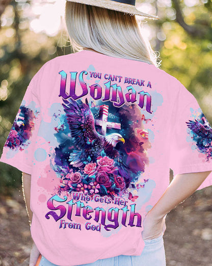 You Can't Break A Woman Eagle Women's All Over Print Shirt - Tltw2103245