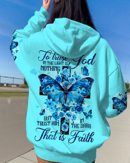 Trust Him In The Dark That Is Faith Women All Over Print Shirt - Tltw1208234