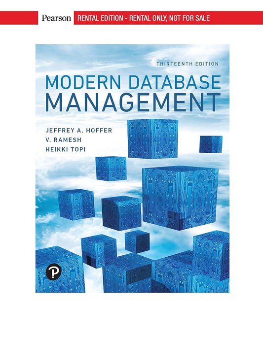Modern Database Management,13th Edition by Jeff Hoffer