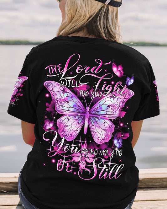 The Lord Will Fight For You Butterfly Women's All Over Print Shirt - Tytm2909233