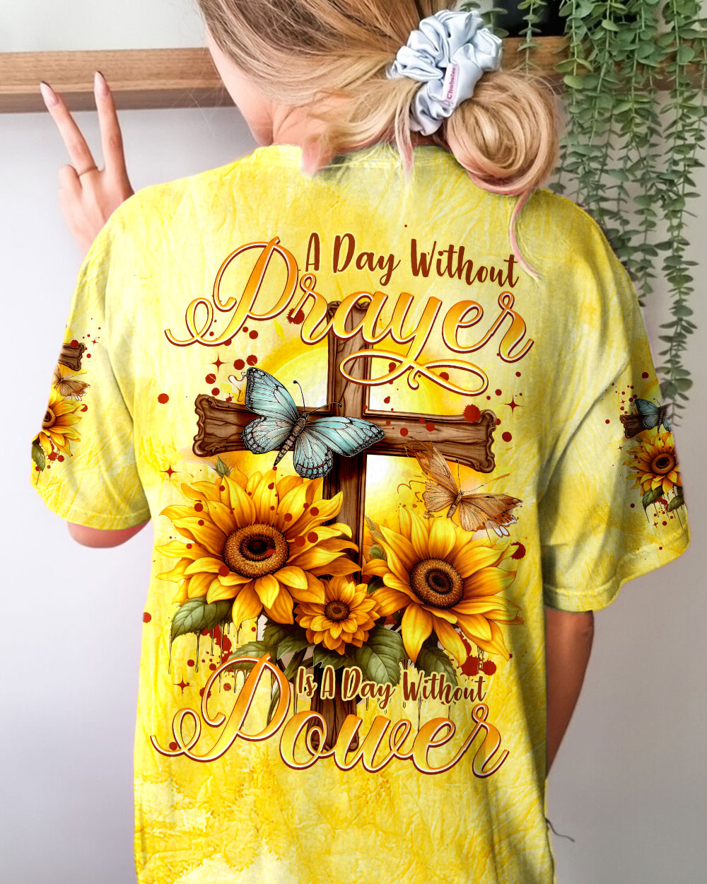 A Day Without Prayer Is A Day Without Power Women's All Over Print Shirt - Tytm2007233