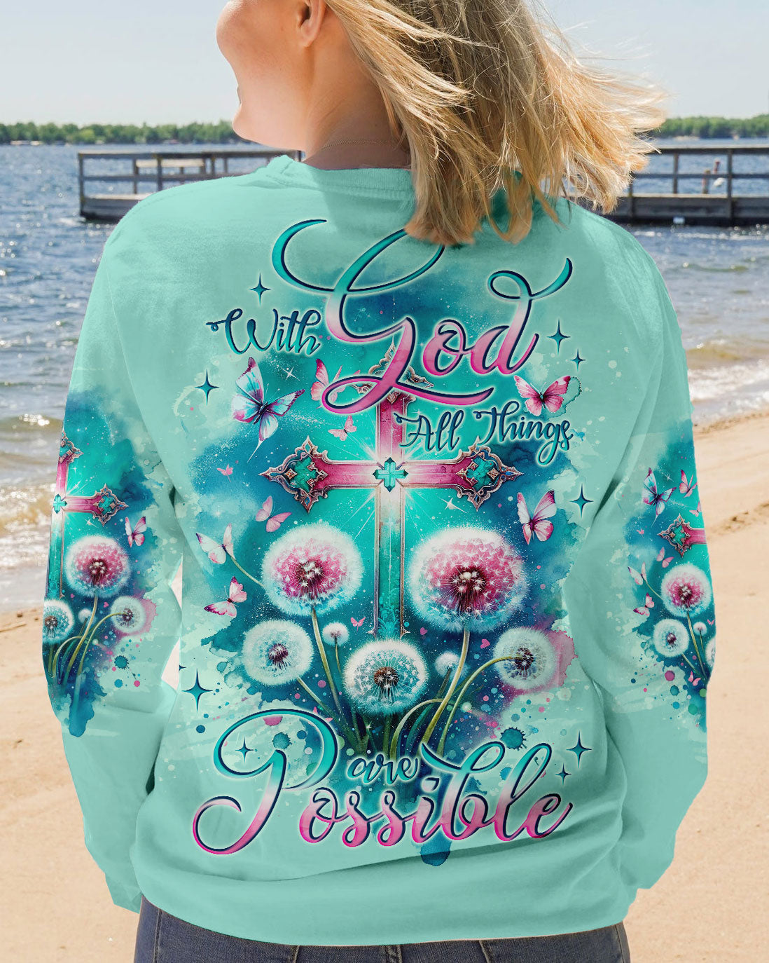 With God All Things Are Possible Women's All Over Print Shirt - Tlno1411234