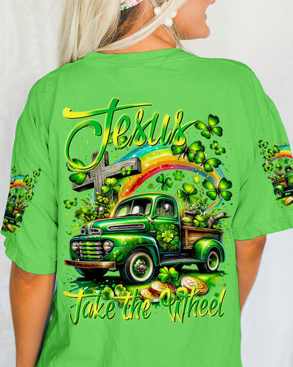 Jesus Take The Wheel Patrick's Day Women's All Over Print Shirt - Tytm0601241