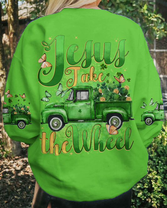 Jesus Take The Wheel Patrick's Day Women's All Over Print Shirt - Tytd0501241