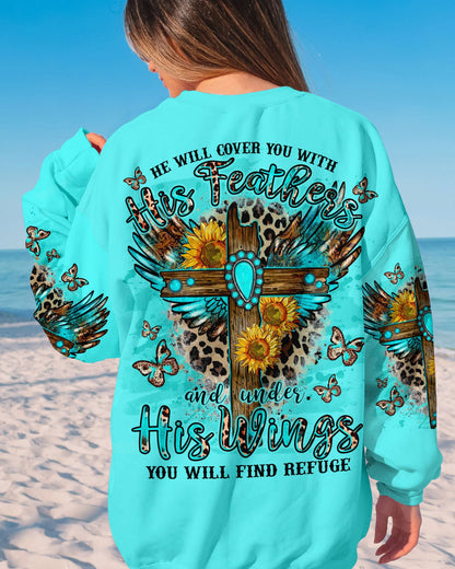 He Will Cover You Women's All Over Print Shirt - Tlno2109232