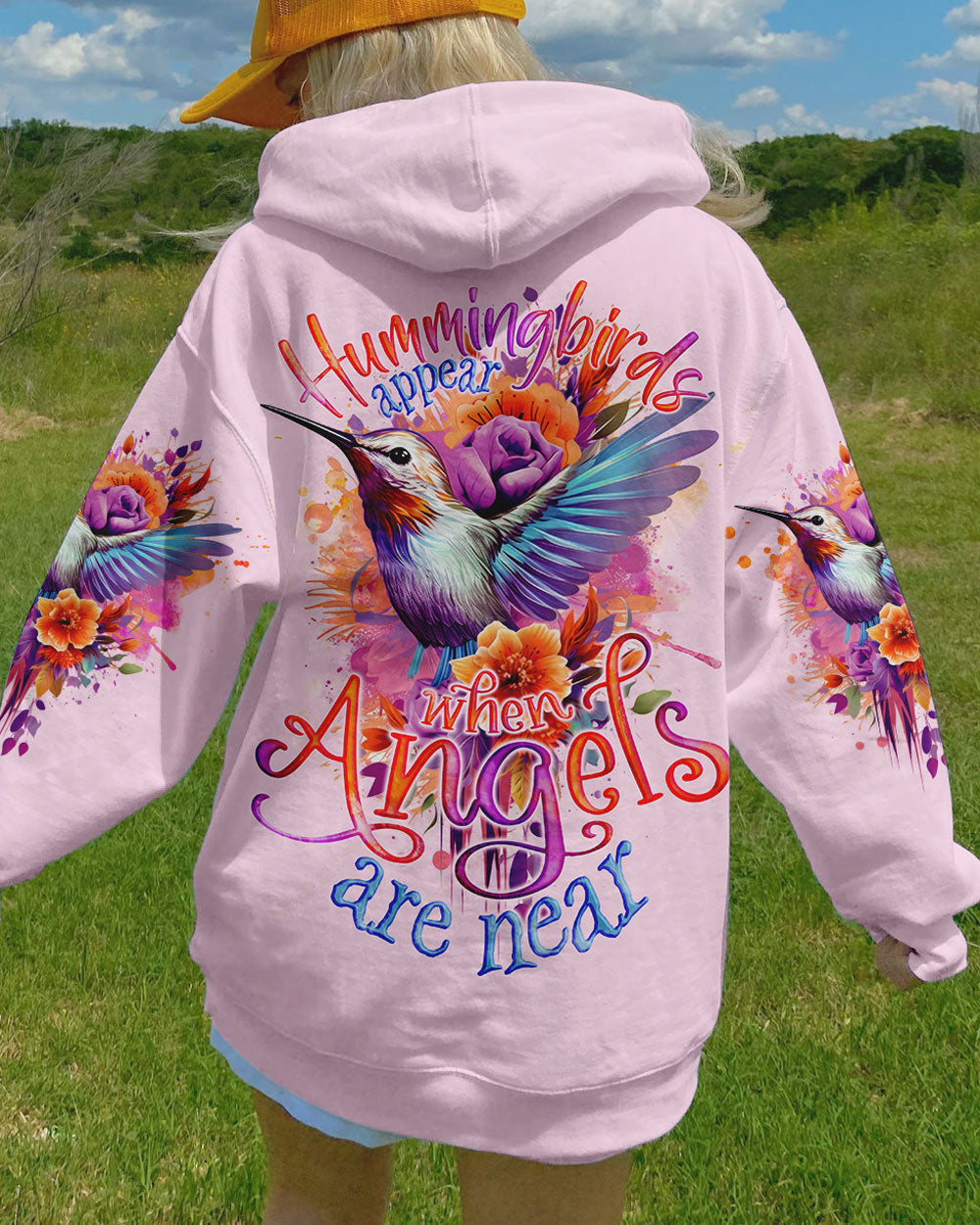 When Hummingbirds Appear Angels Are Near Women's All Over Print Shirt - Tlno1208234