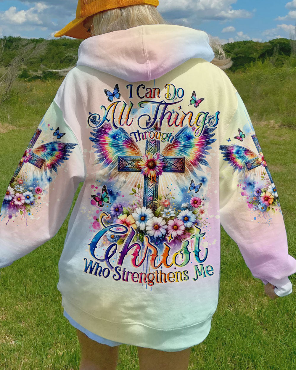 I Can Do All Things Through Christ Wings Women's All Over Print Shirt - Tlno0711234