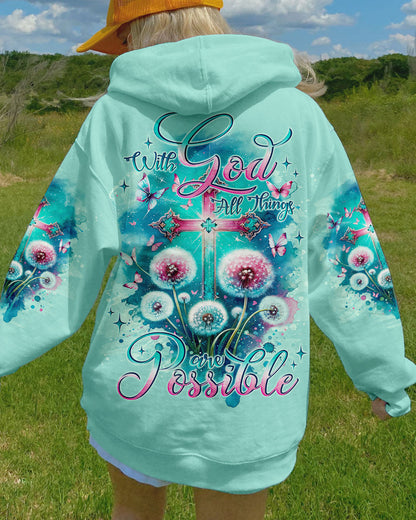 With God All Things Are Possible Women's All Over Print Shirt - Tlno1411234