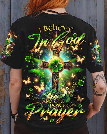 I Believe In God Patrick's Day Women's All Over Print Shirt - Tlno0501242