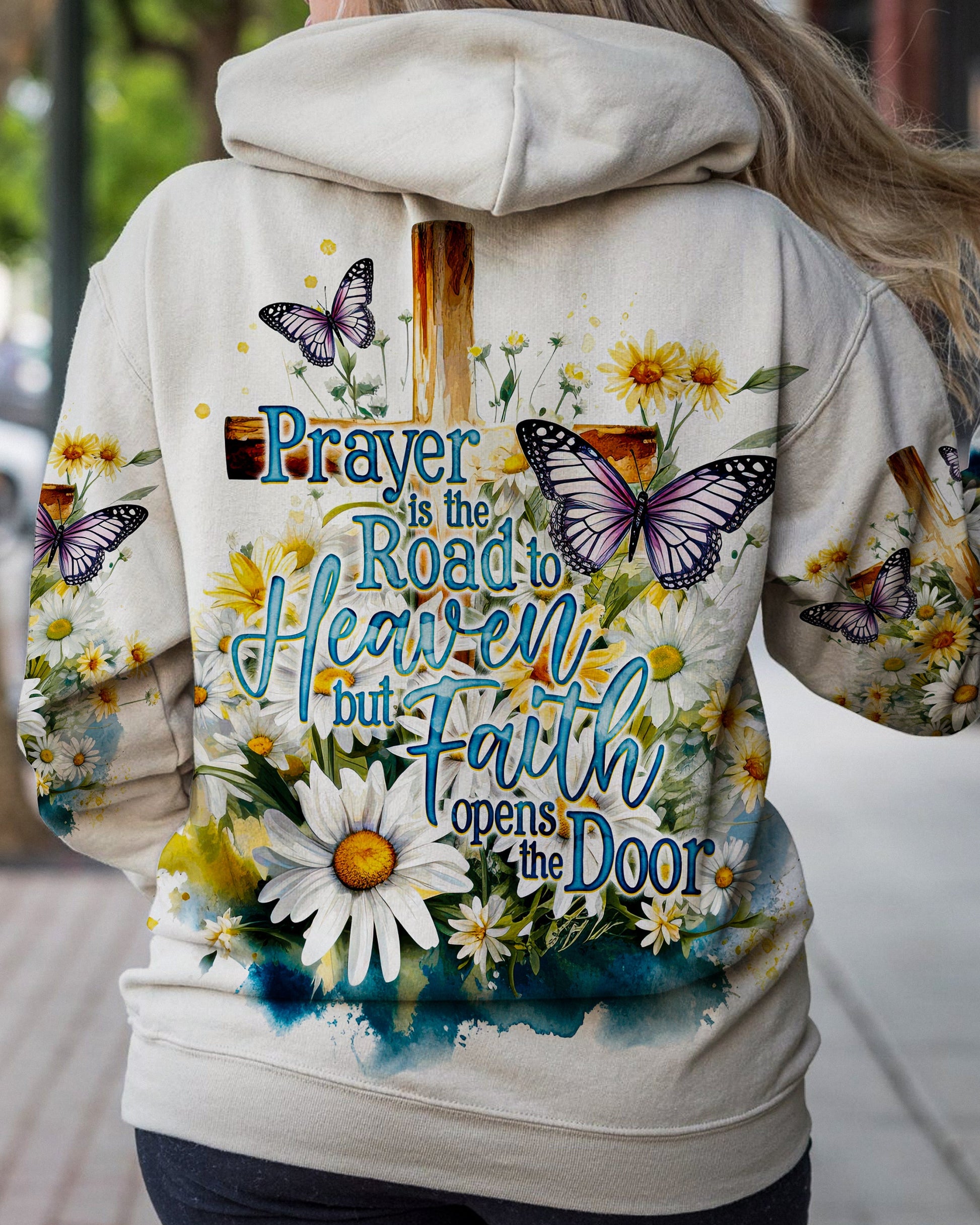 Prayer Is The Road To Heaven Women's All Over Print Shirt - Ty2809232