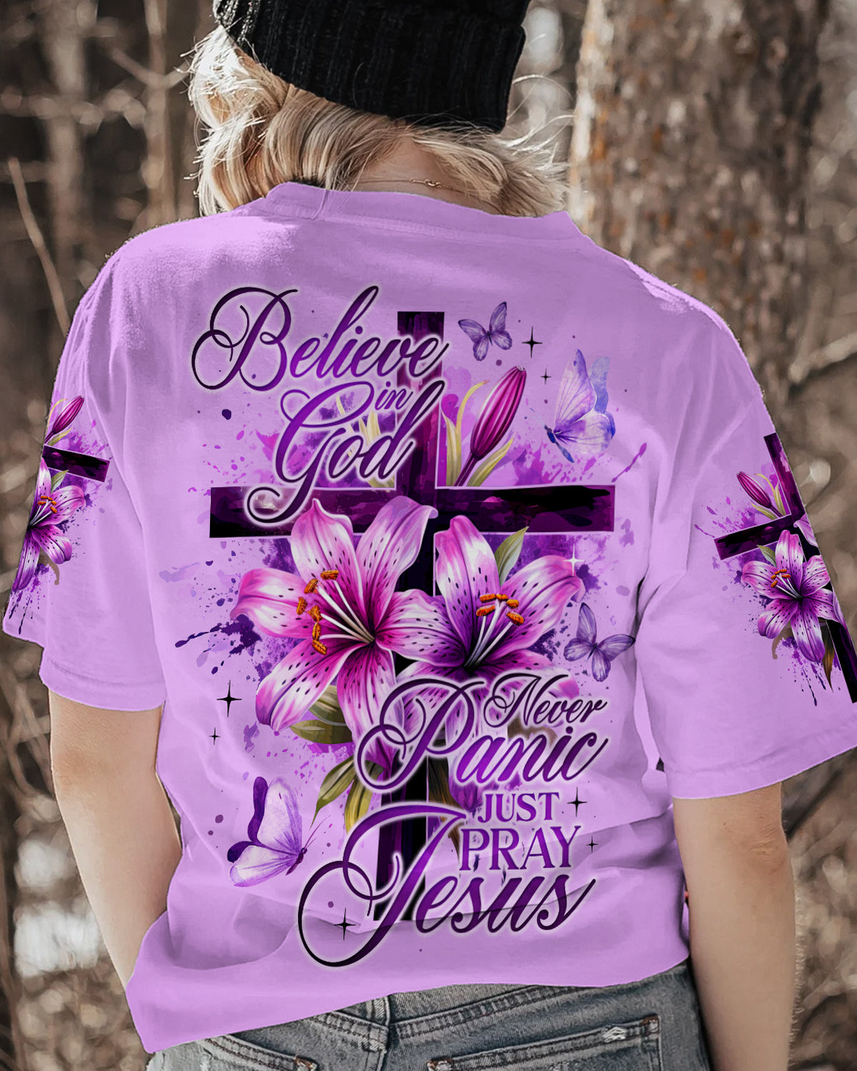 Believe In God Women's All Over Print Shirt - Ty2808232