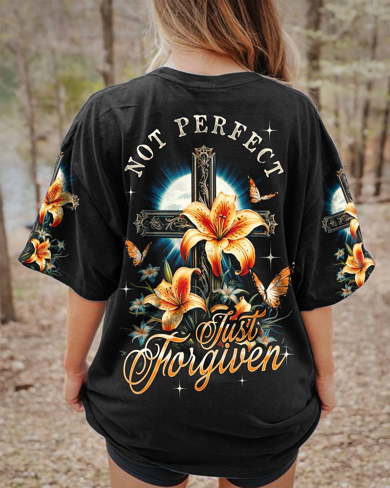 Not Perfect Just Forgiven Women's All Over Print Shirt - Ty1707231