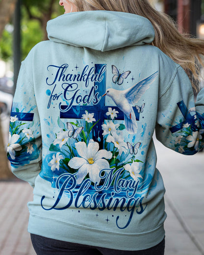 Thankful For God Women's All Over Print Shirt - Ty0609233