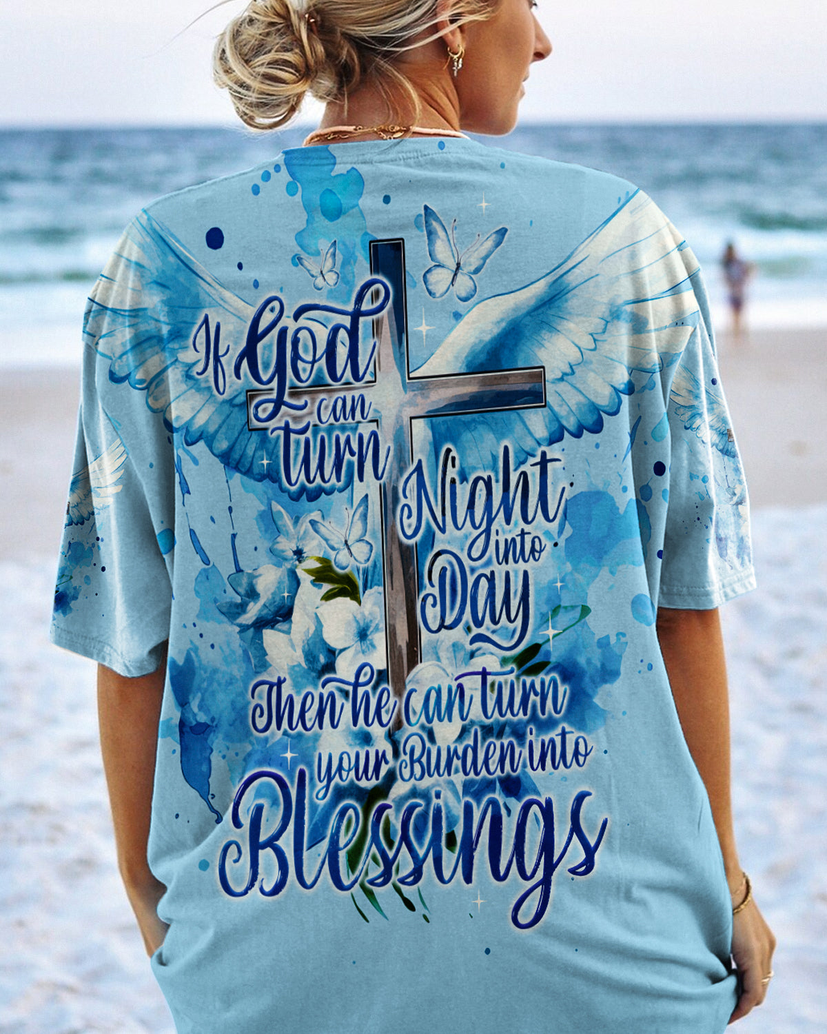 Turn Burden Into Blessings Women's All Over Print Shirt - Ty0709233