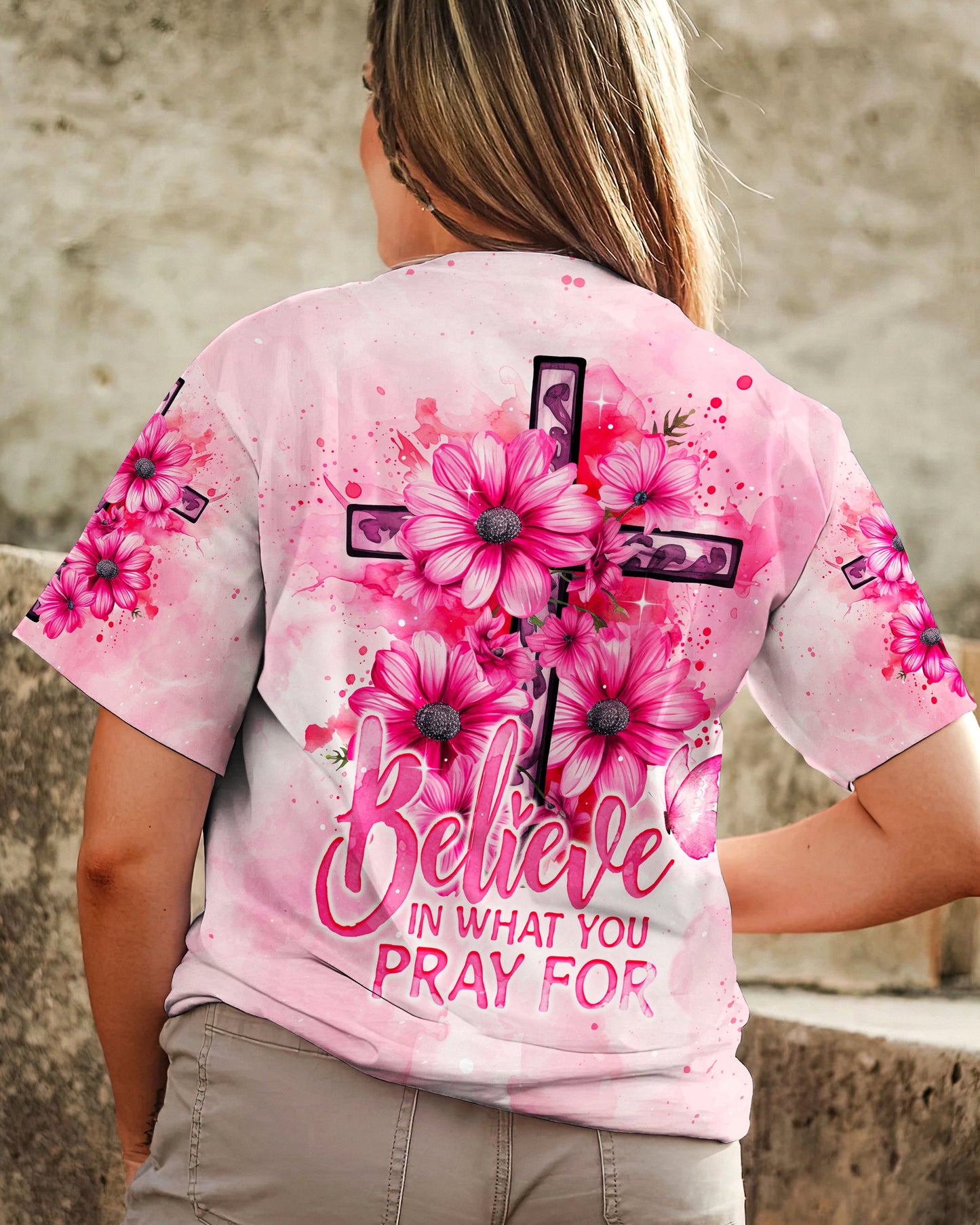 Believe In What You Pray Women's All Over Print Shirt - Ty2407233