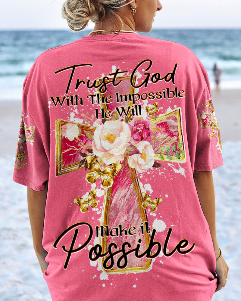 Trust God Women's All Over Print Shirt - Ty1207232