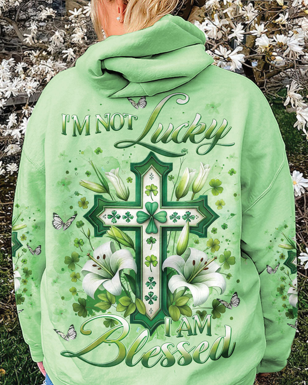 I'm Not Lucky I Am Blessed Women's Patrick's Day All Over Print Shirt - Yhlt0801241