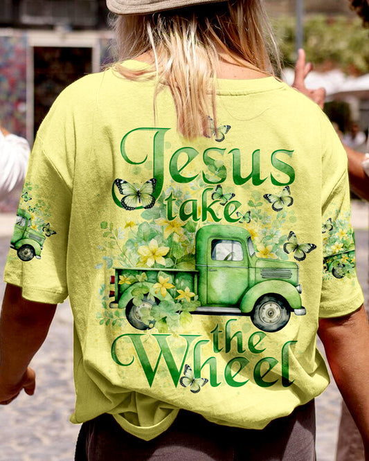 Jesus Take The Wheel Women's All Over Print Shirt - Tytd1203245