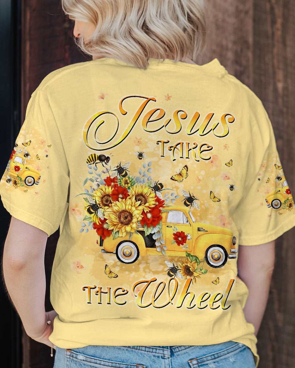 Jesus Take The Wheel Women's All Over Print Shirt - Yhkd2702244