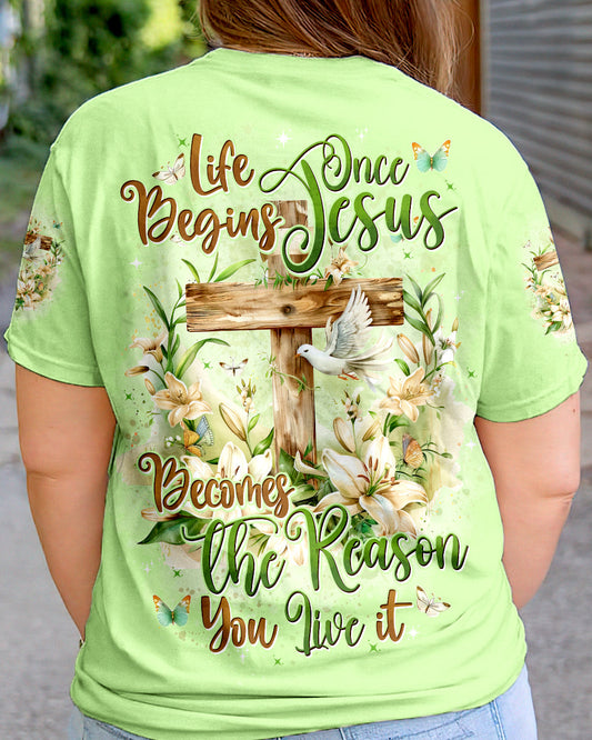 Jesus Becomes The Reason You Live It Women's All Over Print Shirt - Tytd2503245