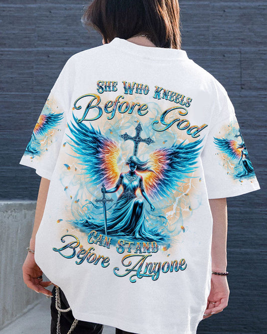 She Who Kneels Before God Women's All Over Print Shirt - Yhkd0301243