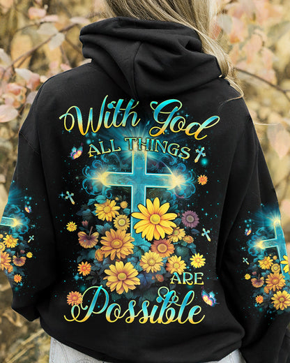 With God All Things Are Possible Women's All Over Print Shirt - Yhlh2809233