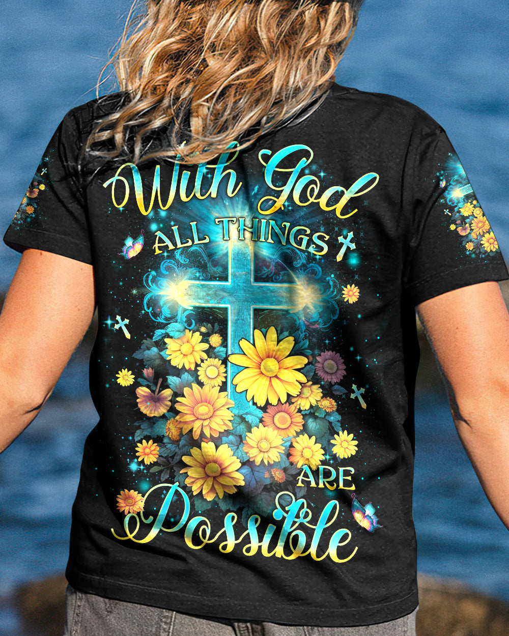 With God All Things Are Possible Women's All Over Print Shirt - Yhlh2809233