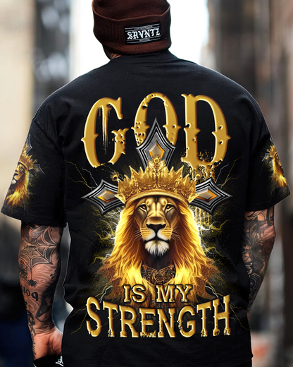 God Is My Strength Men's All Over Print Shirt - Yhlh2209234