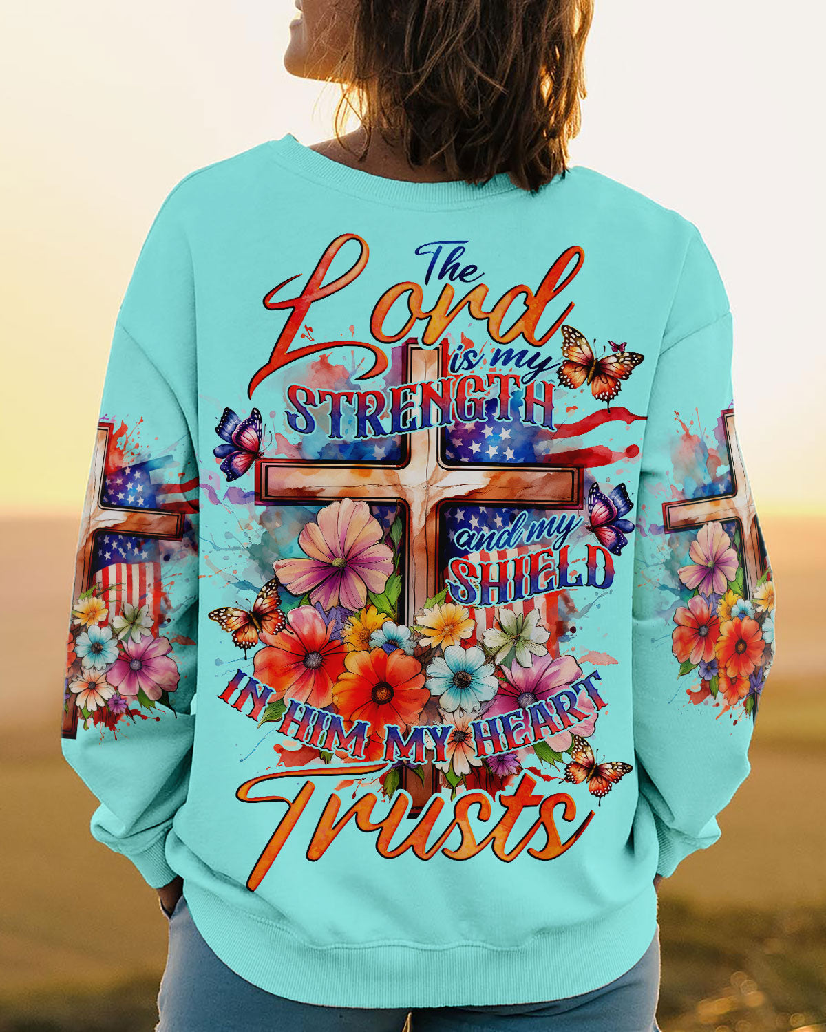 The Lord Is My Strength Women's All Over Print Shirt - Tlno2508234