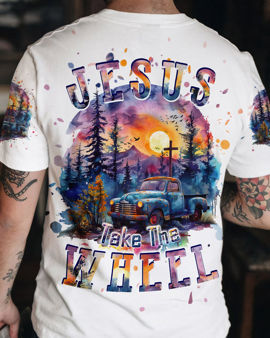 Jesus Take The Wheel Men's All Over Print Shirt - Tlpq1903241